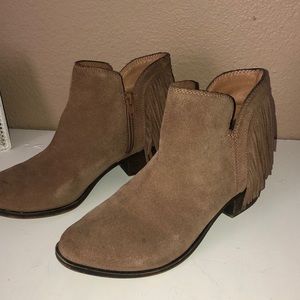 Lucky Brand fringe bootie. Size 7